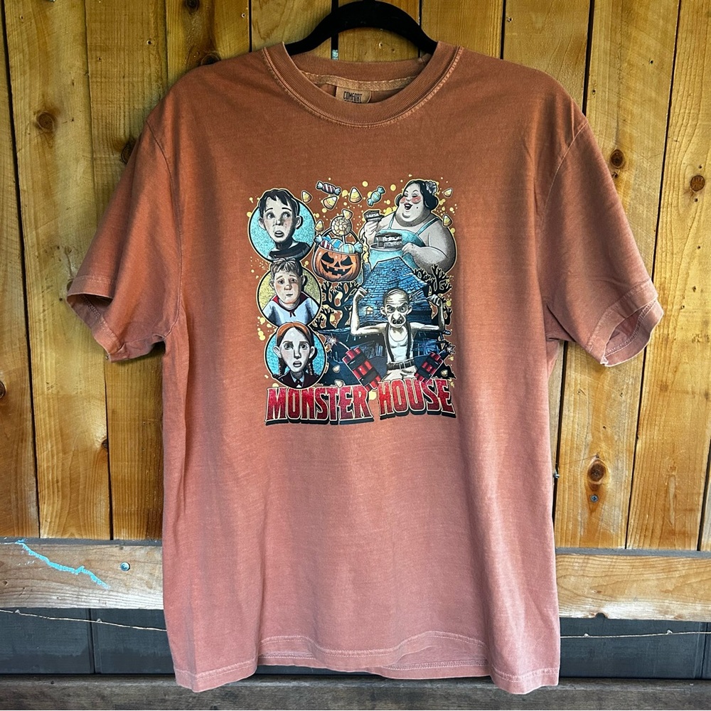 FLASH HALLOWEEN SALE Monster House Comfort Colors Graphic Tee in Yam